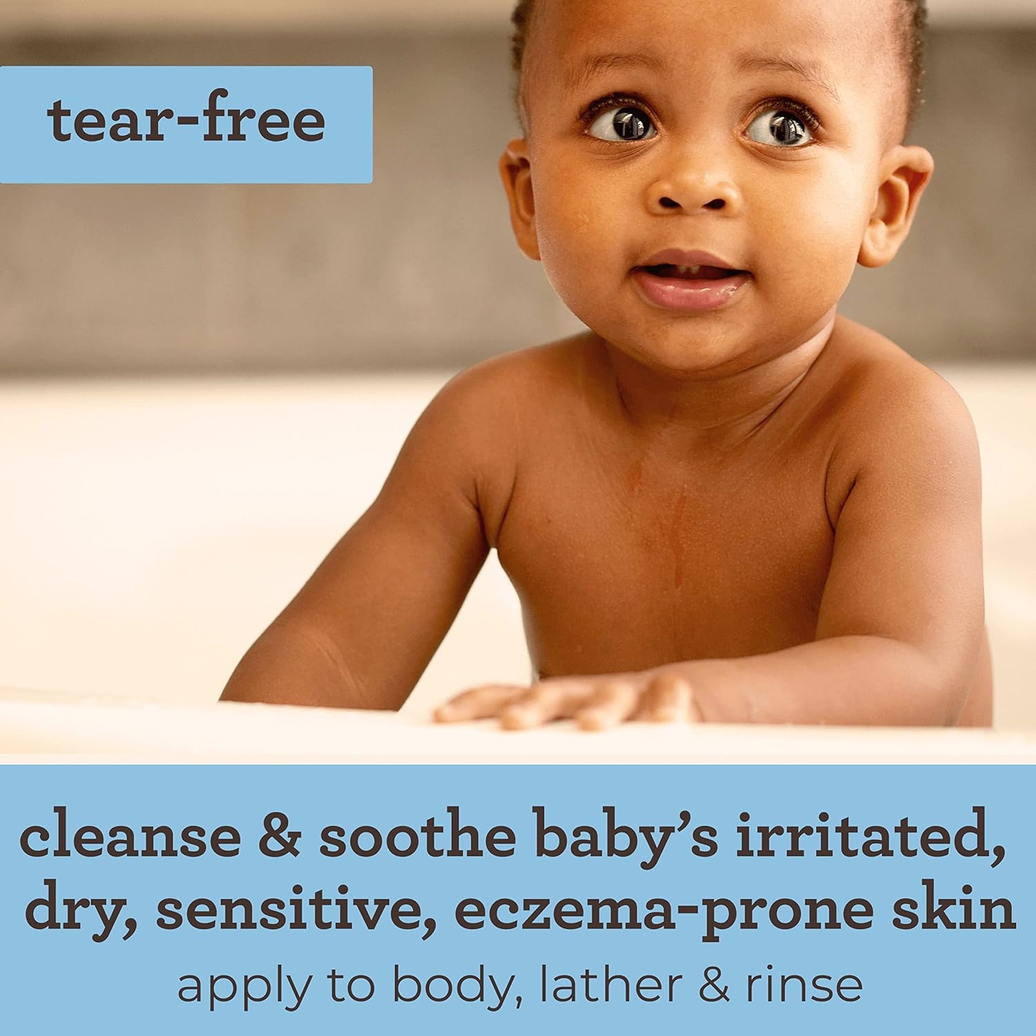 Aveeno Baby Cleansing Therapy Moisturizing Baby Body Wash with Natural Oatmeal & ProVitamin B5, Gentle Tear-Free Baby Bath Wash for Sensitive & Eczema-Prone Skin, Hypoallergenic, 8 oz(cream)