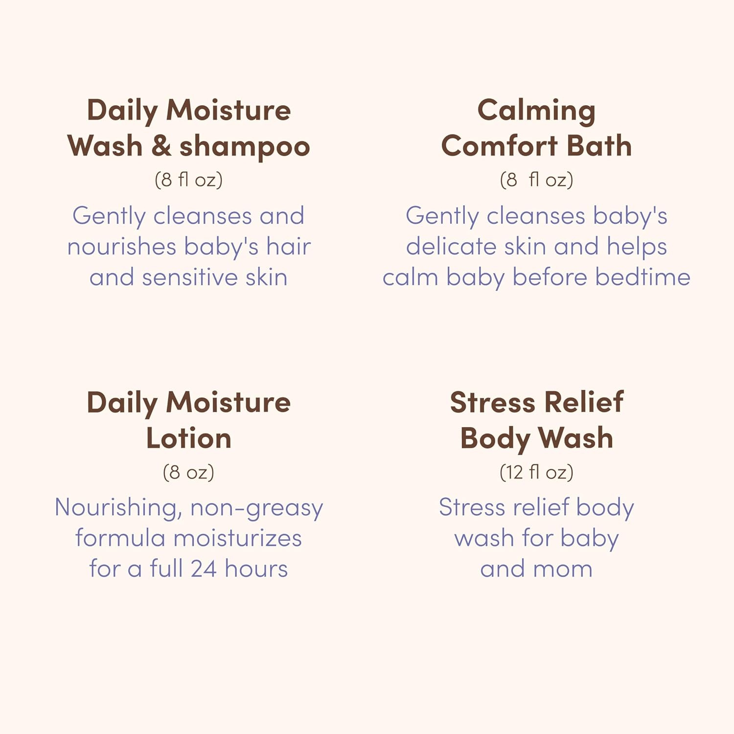 Aveeno Baby Bathtime Solutions Mommy & Me Gift Set, Baby Wash & Shampoo, Calming Bath, Daily Moisturizing Lotion and Stress Relief Body Wash for Mom, Colloidal Oat, Baby Bath Essentials, 4 items(Mom & Baby)
