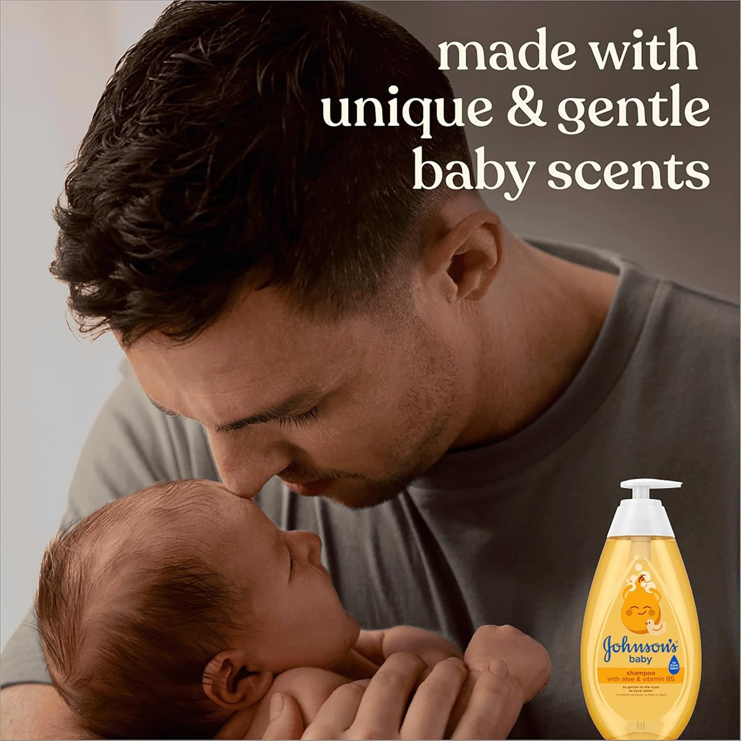 Johnson’s Baby Shampoo with Aloe Vera & Vitamin B5, Tear Free, Newborn Essentials, No added Parabens & Sulfates, Hypoallergenic, Baby Essentials, 20.3 fl. oz(Fresh)