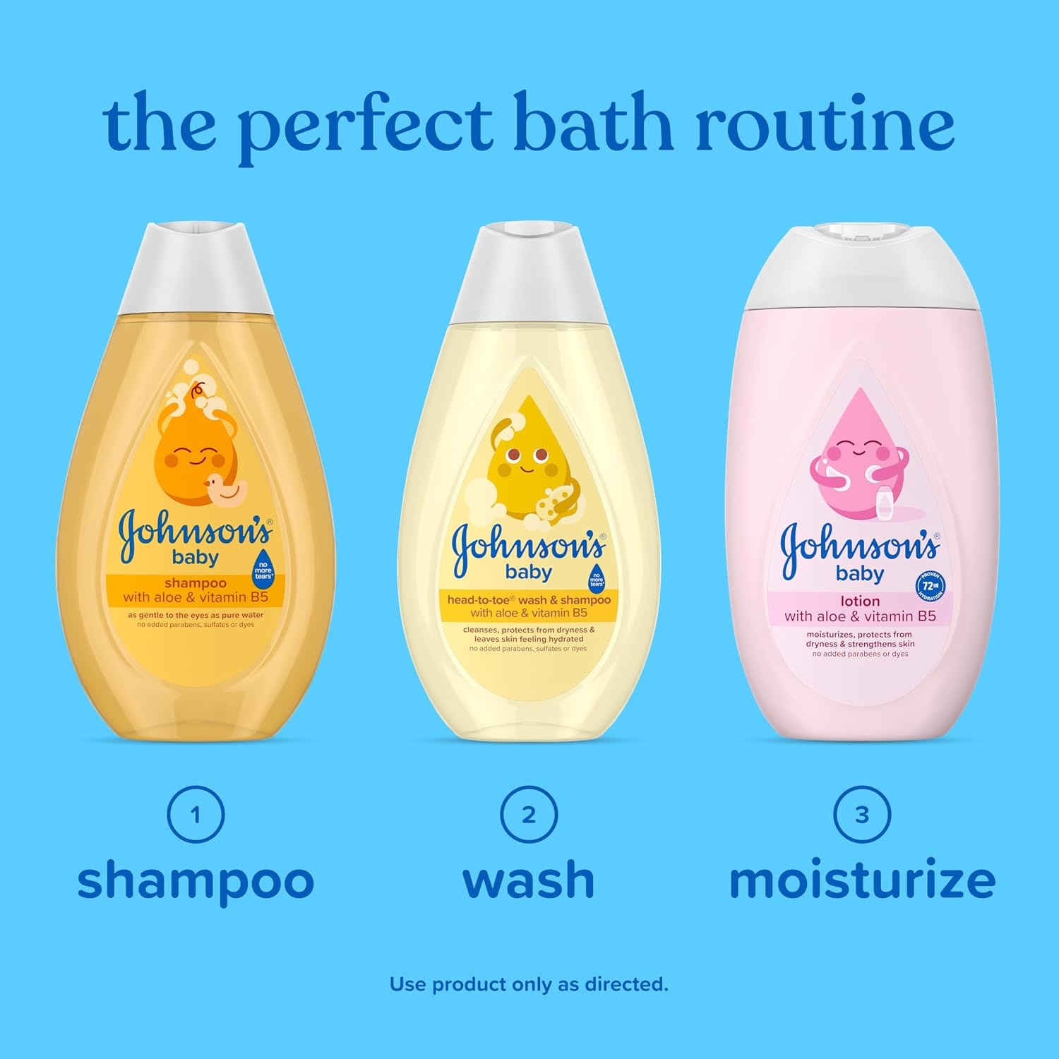 Johnson’s Baby lotion with coconut oil, aloe vera & vitamin b5, 72 hour hydration, gentle baby moisturizer, hypoallergenic, safe for newborns, helps protect from dryness, 27.1 fl oz(Coconut)
