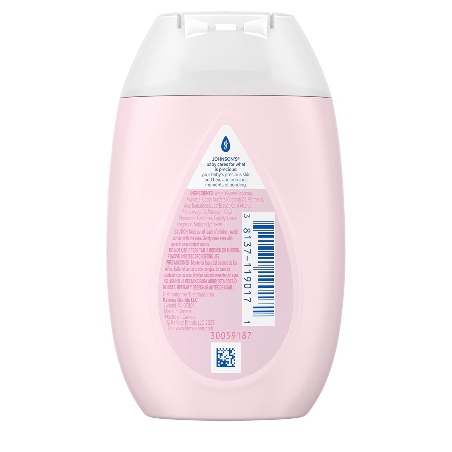 Johnson’s Baby lotion with coconut oil, aloe vera & vitamin b5, 72 hour hydration, gentle baby moisturizer, hypoallergenic, safe for newborns, helps protect from dryness, 27.1 fl oz(Coconut)
