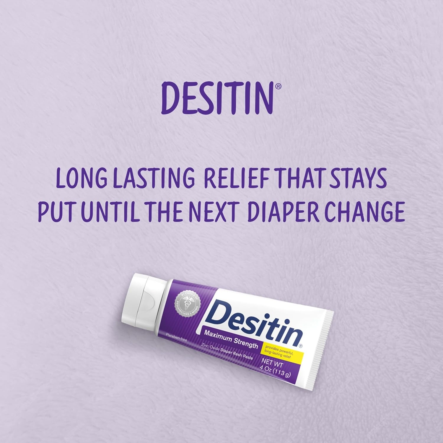 Desitin Maximum Strength Baby Diaper Rash Cream, 40% Zinc Oxide for Treatment, Relief & Prevention, Hypoallergenic, Phthalate- & Paraben-Free Paste, Protects Skin For Up To 12 Hours, 16 oz(16 Ounce (Pack of 4))