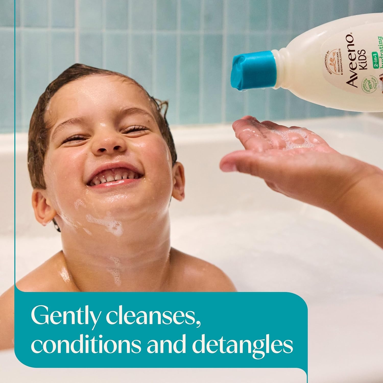 Aveeno Kids 2-in-1 Shampoo and Conditioner, Hydrating Shampoo and Conditioner for Soft, Smooth and Easily Manageable Hair, Oat Extract Formula, Gentle Scent, Hypoallergenic, 12 fl. oz, 3 Pack(Shampoo & Conditioner)
