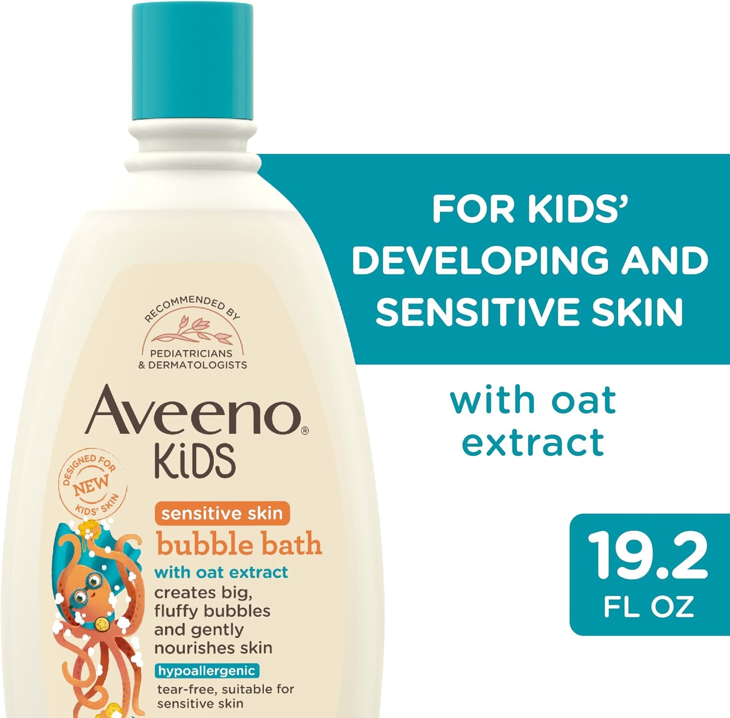 Aveeno Kids Bubble Bath Sensitive Skin 19.2 Ounce(Gentle Scent)
