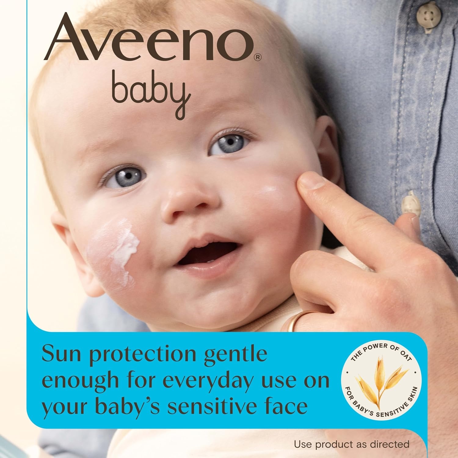 Aveeno Baby Daily Moisture Face Lotion & Mineral Sunscreen with SPF 30, Oat Enriched Face Moisturizer for Babies & Broad-Spectrum Sun Protection for Sensitive Skin, Fragrance-Free, 1.5 fl. oz
